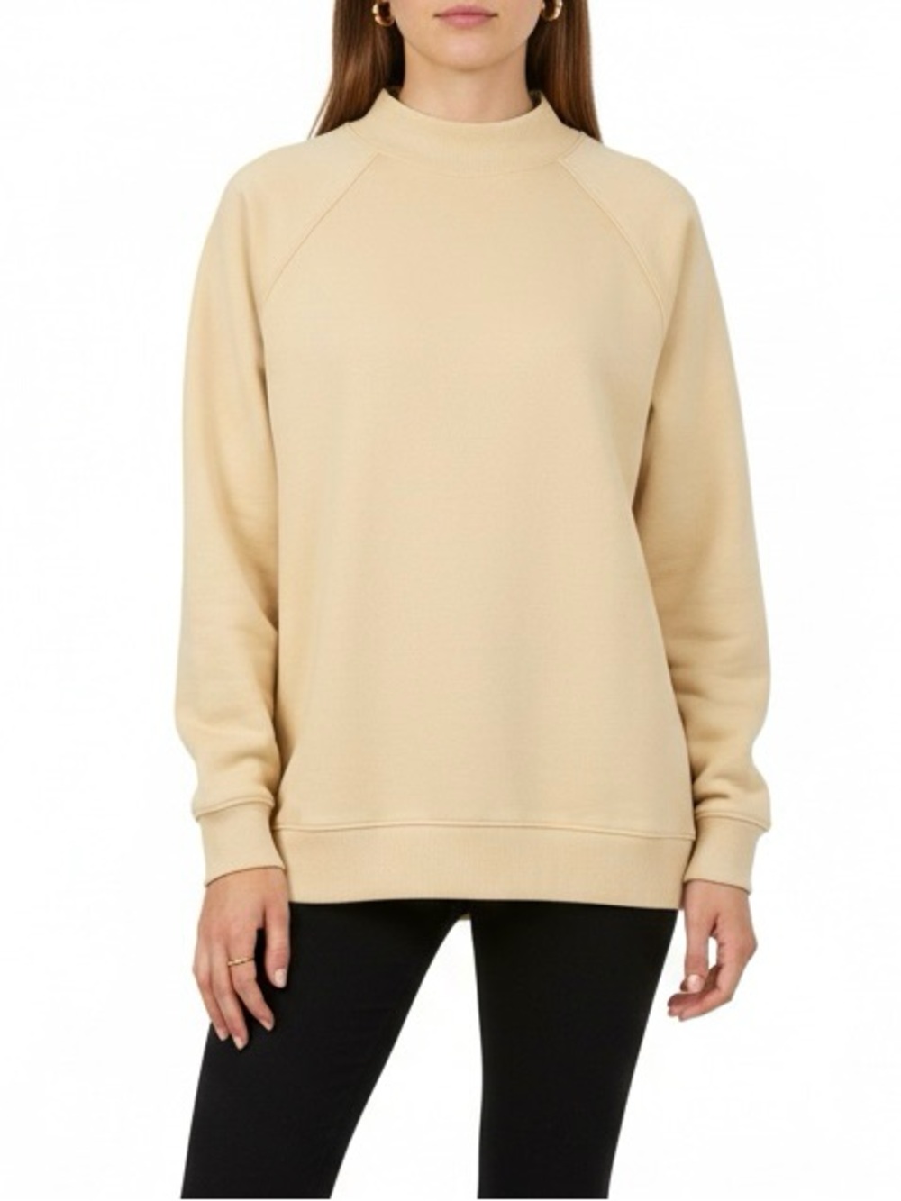 Fabletics Women’s Crewneck Sweater Butter Yellow Cream